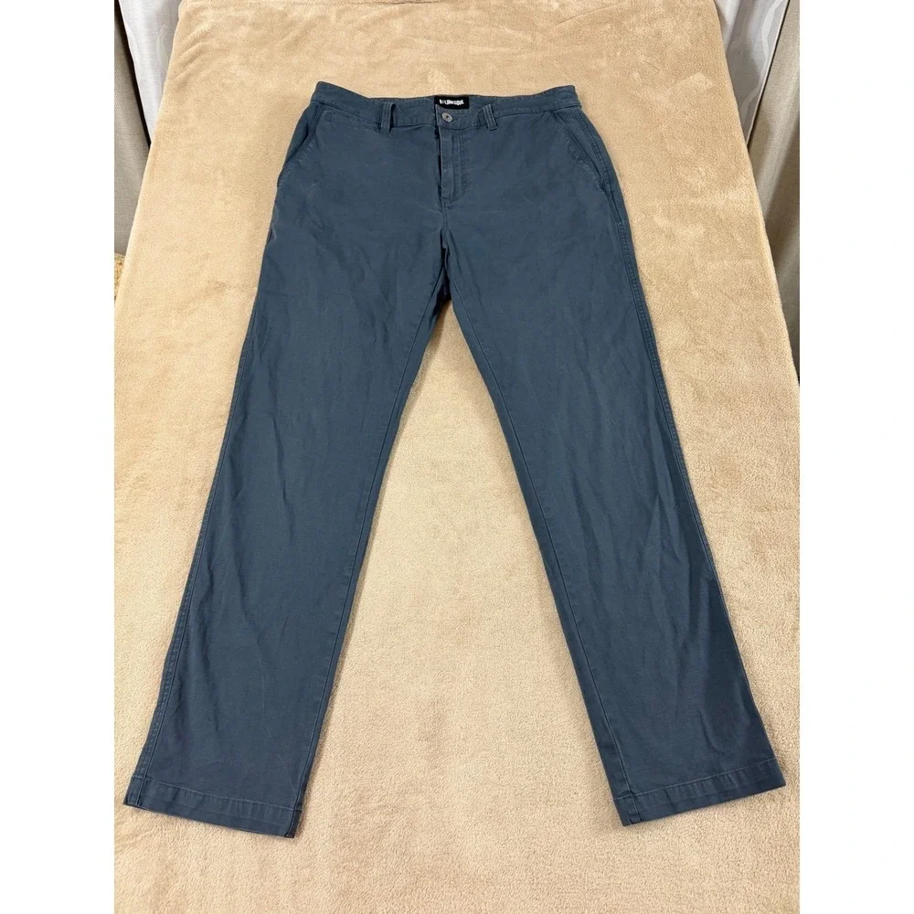 Linksoul Felten pants Mens size 33S Blue Cotton Tencel‎ Blend Chino Golf EUC